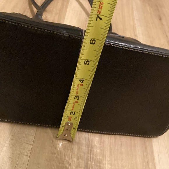 FOSSIL Black Leather Shoulder Purse Handbag - Picture 4 of 8